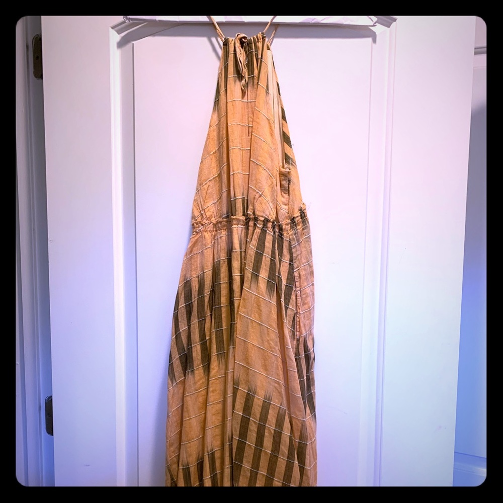 Summer halter dress purchases at Anthro